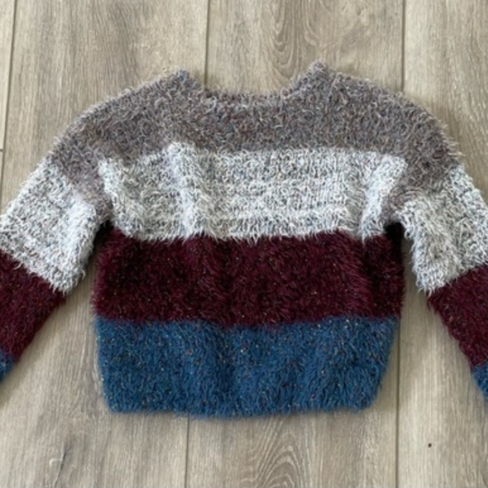 Cozy Multicolor Striped Women's Sweater